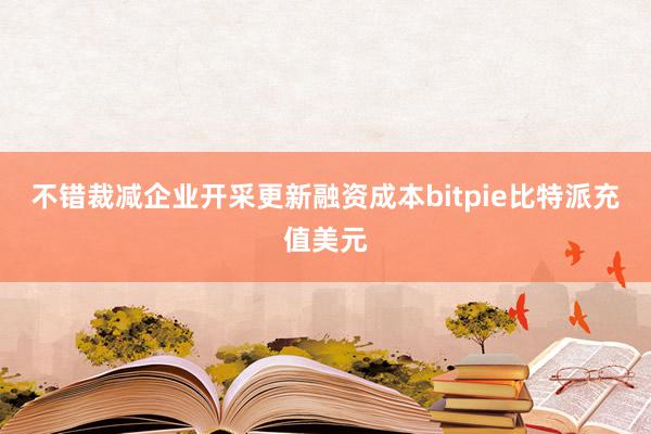 不错裁减企业开采更新融资成本bitpie比特派充值美元