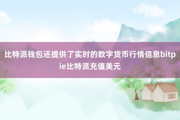 比特派钱包还提供了实时的数字货币行情信息bitpie比特派充值美元