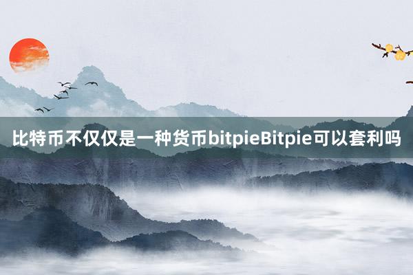 比特币不仅仅是一种货币bitpieBitpie可以套利吗