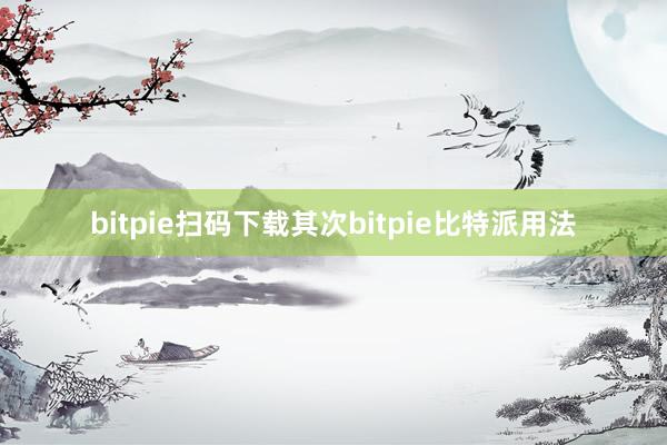 bitpie扫码下载其次bitpie比特派用法