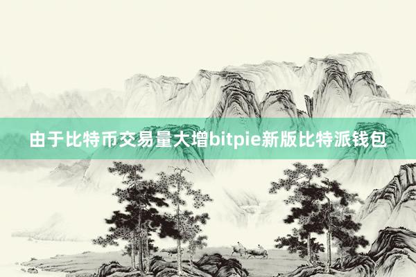 由于比特币交易量大增bitpie新版比特派钱包