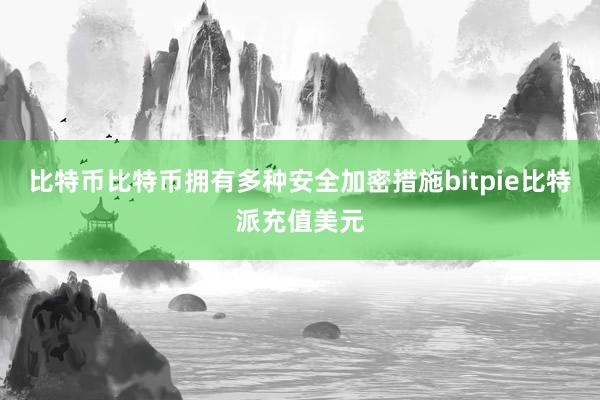 比特币比特币拥有多种安全加密措施bitpie比特派充值美元