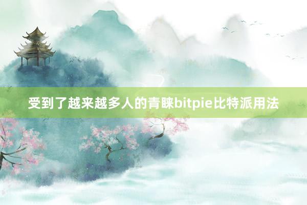 受到了越来越多人的青睐bitpie比特派用法