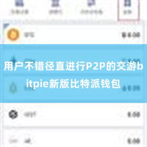 用户不错径直进行P2P的交游bitpie新版比特派钱包