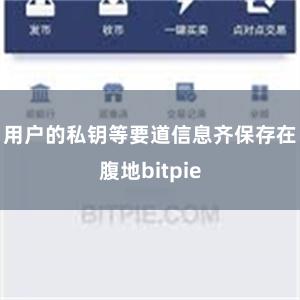 用户的私钥等要道信息齐保存在腹地bitpie