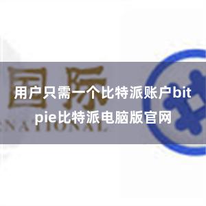 用户只需一个比特派账户bitpie比特派电脑版官网